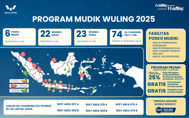 Tenang Bersama Wuling untuk Mudik Lebaran 2025