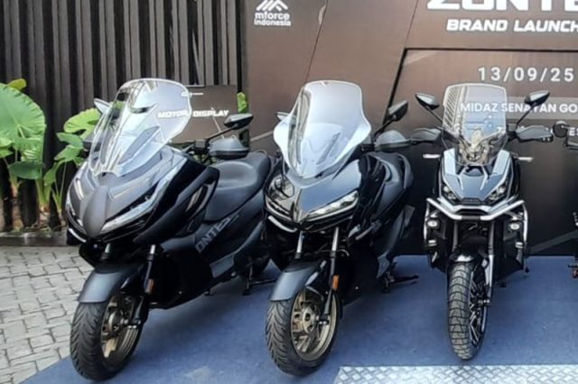 PT Mforce Indonesia Resmi Luncurkan Trio Maxi Scooter ZONTES ZT368 Series di Indonesia