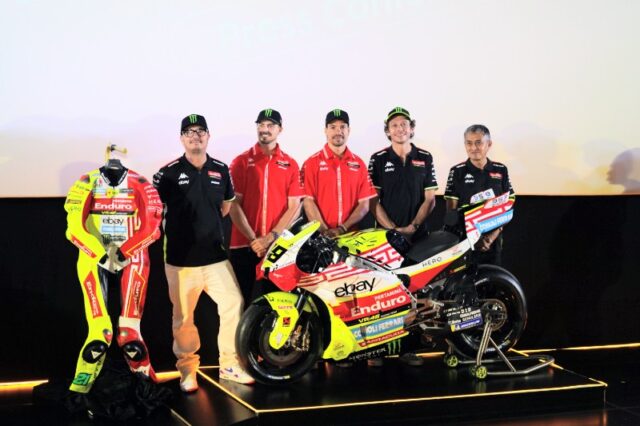 Penampilan Special Livery Pertamina Enduro VR46 Racing Team yang akan mengaspal pada Pertamina Grand Prix of Indonesia 2025 di Sirkuit Pertamina Mandalika Pertamina Enduro VR46 Racing Team Luncurkan Livery Indonesia di MotoGP Mandalika 2025Pertamina Enduro VR46 Racing Team Hadirkan Livery Spesial Indonesia di MotoGP Mandalika 2025 - lajuroda.com